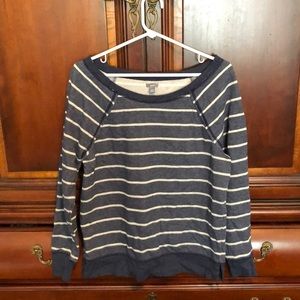 Aerie striped off the shoulder sweater
